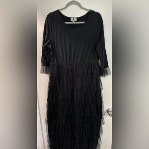 Dainty Jewells Maxi Tiered Tulle Dress